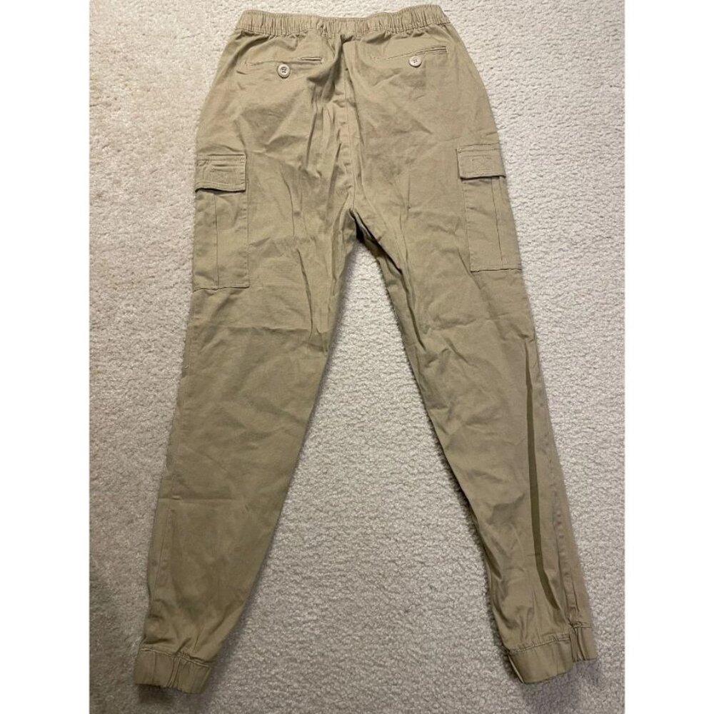 Galaxy by Harvic Khaki Cargo Jogger Pants Size M - Picture 2 of 7